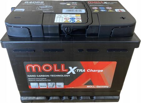 Moll Akumulator X Tra Charge 62Ah 600A 84062