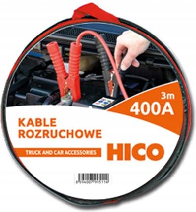 Hico Przewody Kable Rozruchowe 400A 3M