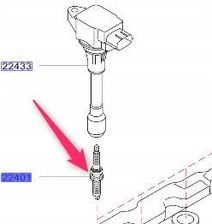 Zdjęcie Nissan Oe Swieca Zaplo 224018H315 - Obrzycko