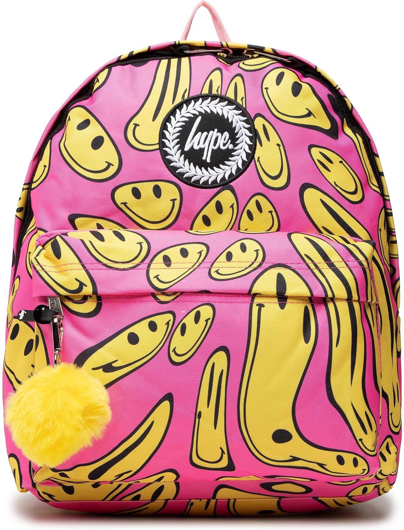 Hype Plecak Face Backpack Twlg 747 Pink & Yellow Happy Szkolny plecak