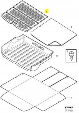 MaAページ Dywanik samochodowy Volvo Oryginalne Oe Mata Bagażnika