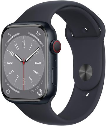 Apple Watch Series 8 GPS + Cellular 45mm koperta z aluminium północ + opaska sportowa północ (MNK43WBA)
