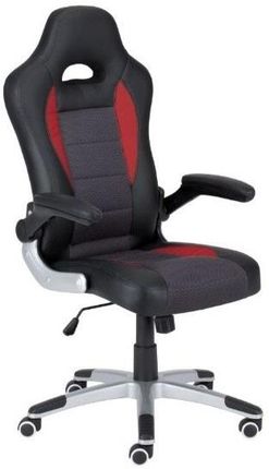 Nowy Styl Krzesło Obrotowe Record Czarno-Szaro-Czerwony
