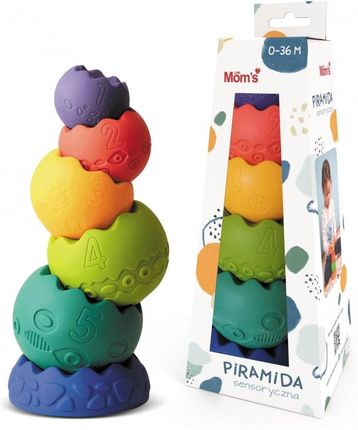 Hencz Toys Piramida Sensoryczna Pastelowa