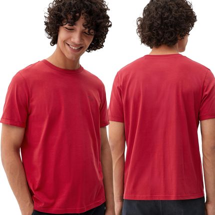 T-shirt męski s.Oliver czerwony - M