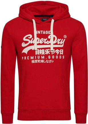 Męska Bluza SUPERDRY VINTAGE LOGO HERITAGE HOOD M2012063AOPI – Czerwony