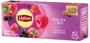 Lipton Herbatka Owocowa - Malina I Bez (20 Torebek)