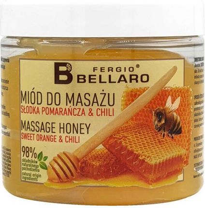 Fergio Bellaro Miód Do Masażu Słodka Pomarańcza I Chilli Massage Honey Sweet Orange & Chili 160 G