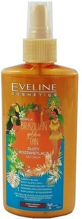 Eveline Cosmetics Rozświetlacz Do Ciała Brazilian Body Golden Tan Shimmer 150Ml