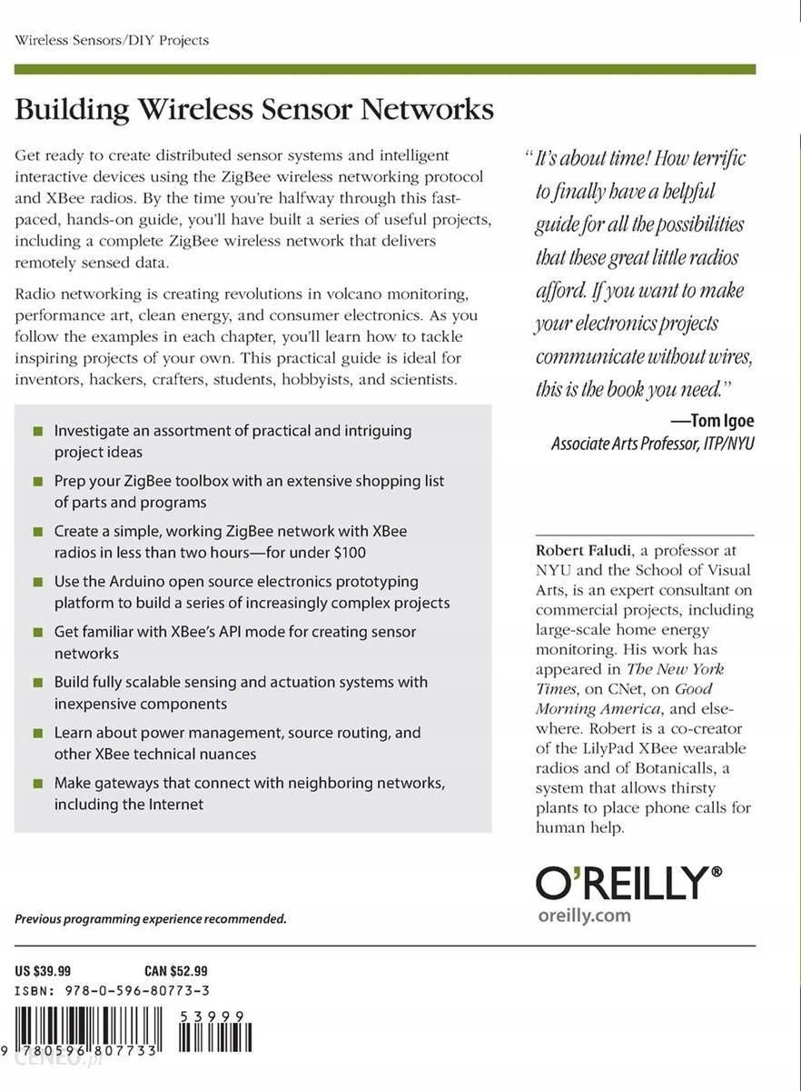 O'Reilly Building Wireless Sensor Networks (978-0-596-80773-3)