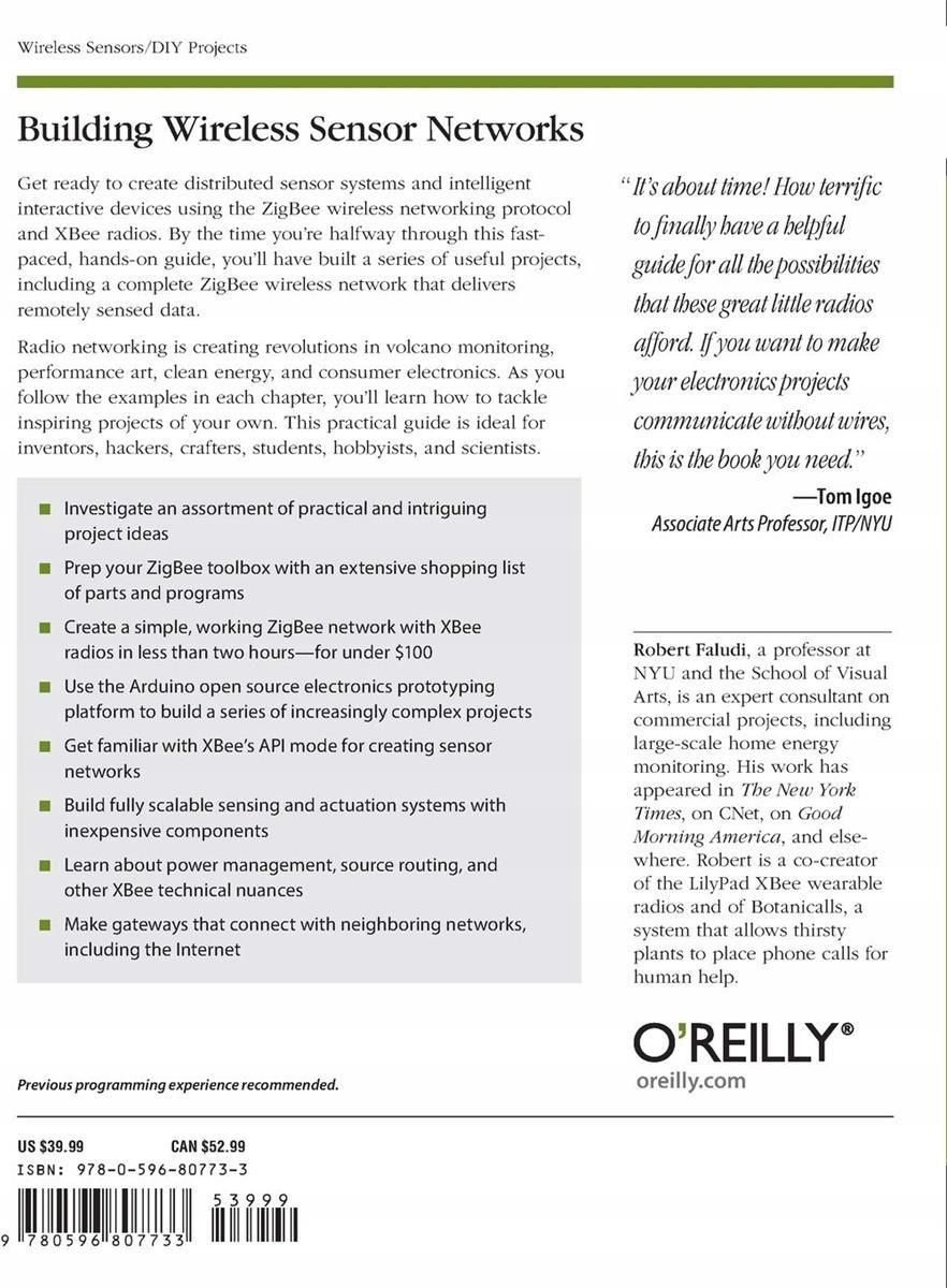 O'Reilly Building Wireless Sensor Networks (978-0-596-80773-3) - zdjęcie 2 O'Reilly Building Wireless Sensor Networks (978-0-596-80773-3)