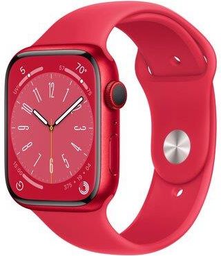 Apple Watch 8 Cellular 45mm Czerwony z opaską sportową w kolorze czerwonym (MNKA3WBA)
