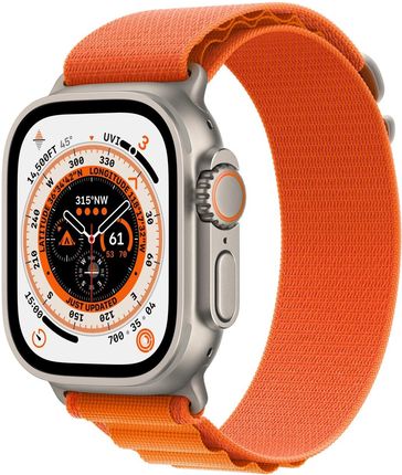 Apple Watch Ultra Cellular 49mm Tytanowy z opaską Alpine S w kolorze pomarańczowym (MNHH3WBA)