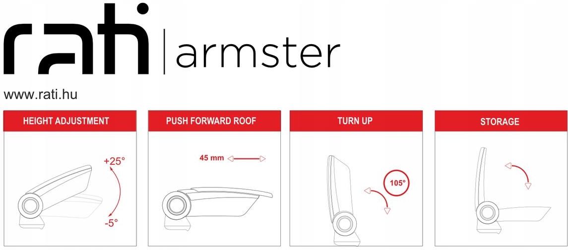 RATI ARMSTER 3 ARMRT COMPATIBLE CON VW CADDY 2004-2020