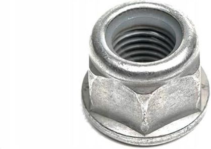 10x VW Audi Seat Škoda Hex Nut M12x1.5 – N90942902, Self-Locking, Silver