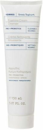 Korres Krem Do Mycia Twarzy Z Probiotykami Greek Yoghurt Foaming Cream Cleanser Pre+ Probiotics 150Ml