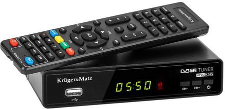 Dekoder - tuner DVB-T2 H.265 HEVC Kruger&Matz
