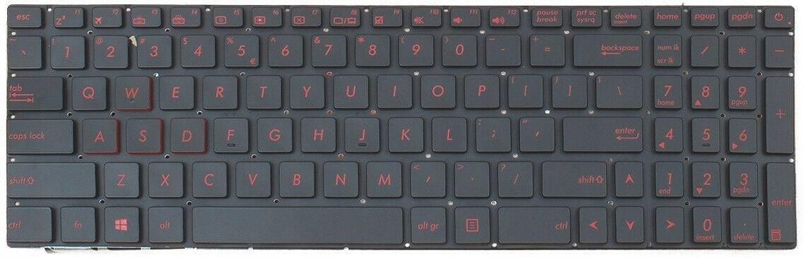 Tastiera Italiana Per Notebook ASUS G551, G771, G552, ZX50, GL552: Retroilluminata, Layout Italiano Qwerty, New Net Keyboards