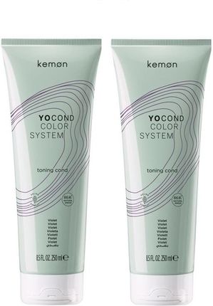 Kemon Yo Cond Violet Zestaw Odżywek Odświeżających Kolor Włosów Farbowanych Fiolet 250 ml