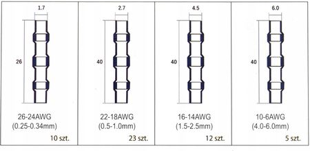Falon-Tech Termokurczliwe Złącza Lutownicze Zestaw 50Szt. Złączki FT4550 - zdjęcie 5