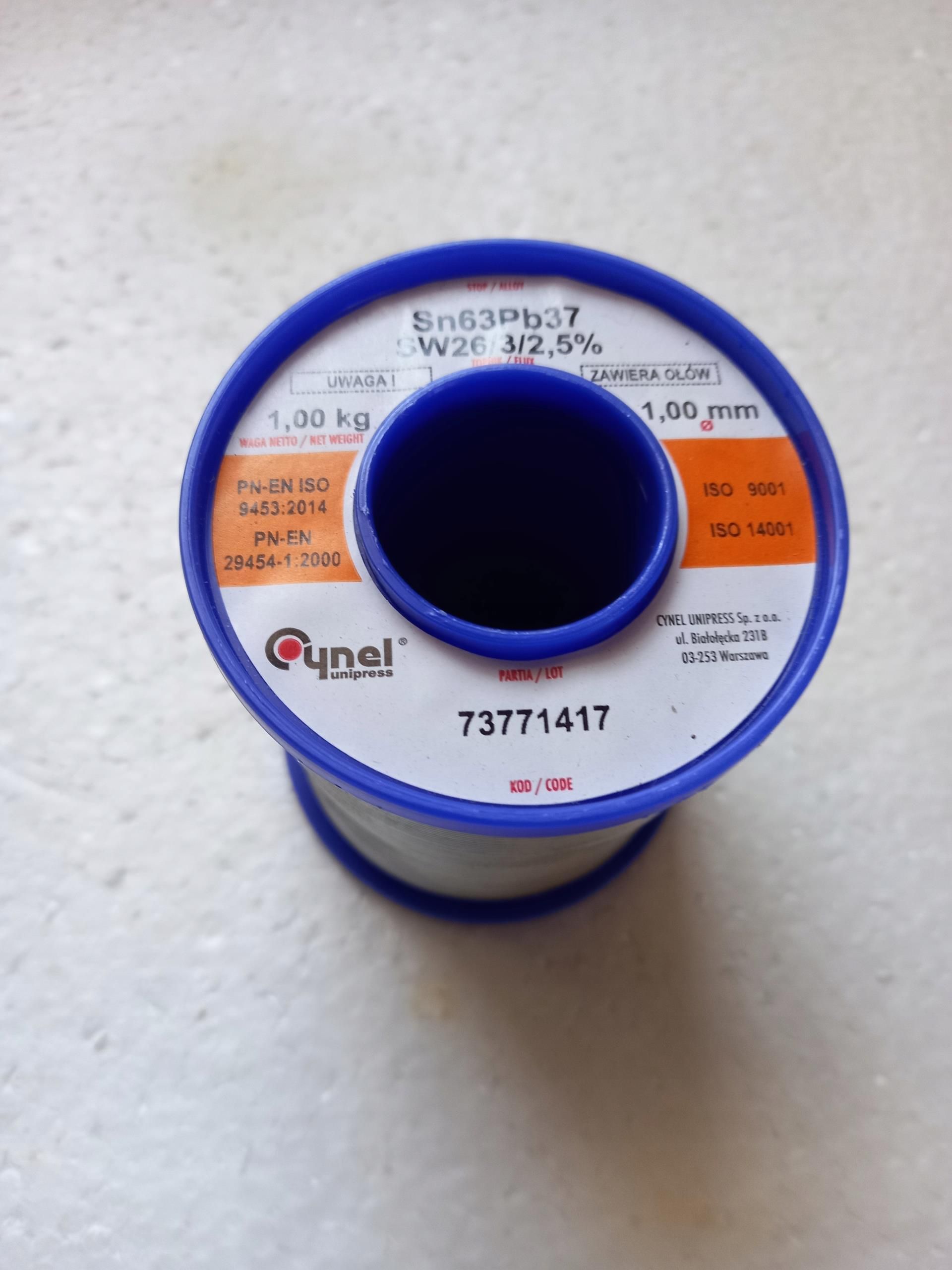 Cynel Cyna Spoiwo Lutownicze 1kg 2,5mm SW26325 - Opinie i ceny na Ceneo.pl