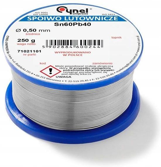 Cynel Cyna z topnikiem 0,5mm 250g 0,25kg Fv (1905) 76801 - Opinie i ...