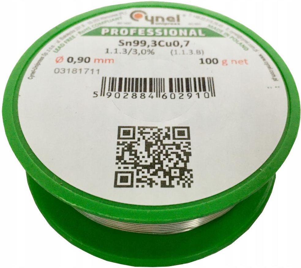 Cynel Cyna Z Topnikiem 0,90mm 100G 0,1Kg Pb Free - Opinie i ceny na ...