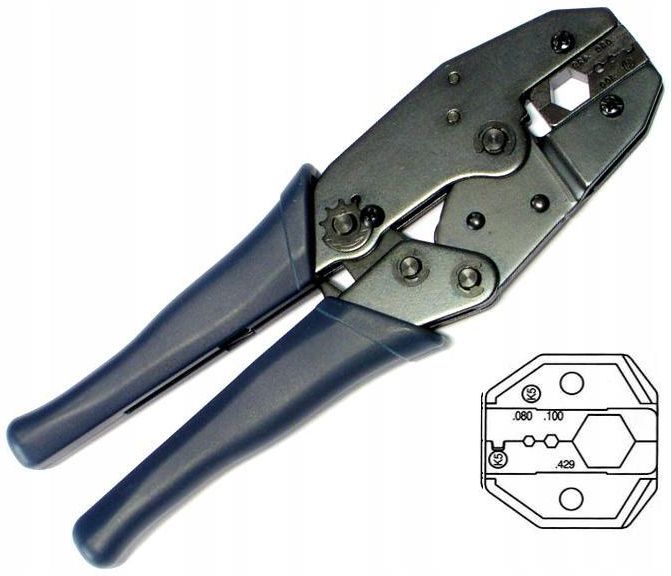 Nikang Crimping tool set, 4 interchangeable dies, Crimp RF connectors BNC TNC SMA UHF PL259 N F ST SC etc, ergonomic pliers