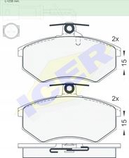 Zdjęcie Icer Zestaw Klocków Hamulcowych Audi 80 90 Przód - Toruń