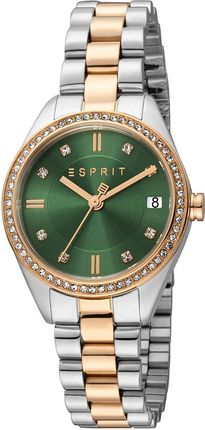 ESPRIT ES1L341M0125 Silver/Rose Gold/Green