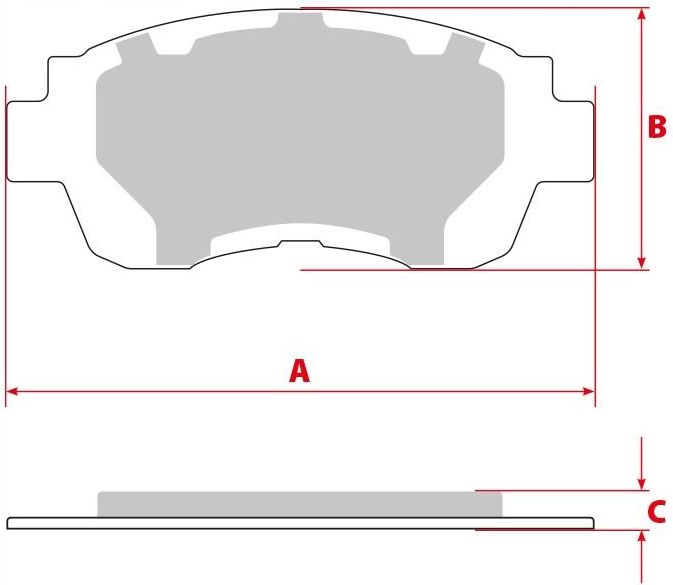 Disco freno Assale anteriore ventilazione interna C33083ABE ABE per MAZDA