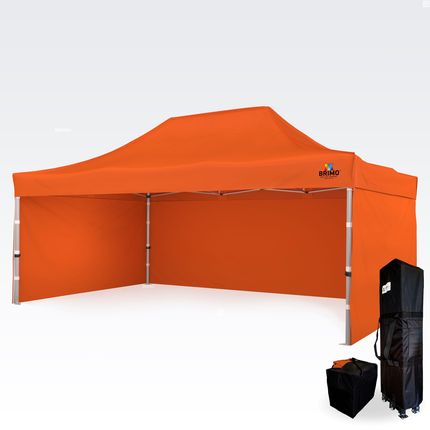 Namiot Reklamowy 4X6M - Plus 3 Ściany - Pomarańczowy