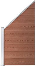 Zdjęcie Lumarko Panel Ogrodzeniowy Wpc 95x105-180cm Brązowy - Gdynia