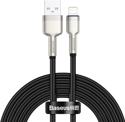 Kabel USB do Lightning Baseus Cafule, 2.4A, 2m (czarny)