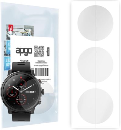 3x Folia hydrożelowa do Amazfit Stratos - apgo Smartwatch Hydrogel Protection Ochrona na ekran smartwatcha (STPUAPGO007656BBS)