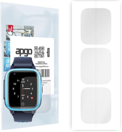 3x Folia hydrożelowa do Garett Kids Trendy 4G - apgo Smartwatch Hydrogel Protection Ochrona na ekran smartwatcha (STPUAPGO007800BBS)