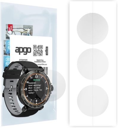 3x Folia hydrożelowa do BlitzWolf BW-AT1 - apgo Smartwatch Hydrogel Protection Ochrona na ekran smartwatcha (STPUAPGO007686BBS)