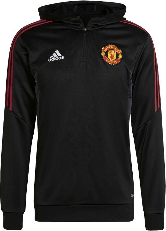 Adidas Manchester United Męska Bluza Z Kapturem Track Black Ceny I