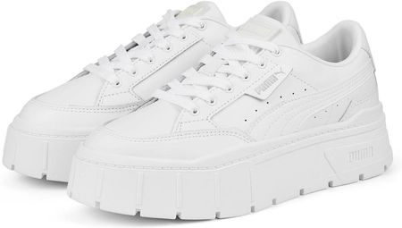 Damskie Buty PUMA MAYZE STACK LTHR WNS PUMA WHITE 38441201 – Biały