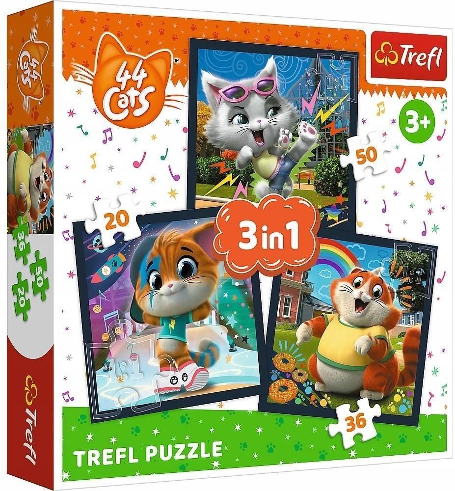 Trefl Puzzle 3W1 Poznaj Urocze Kociaki 34865 - Ceny i opinie - Ceneo.pl