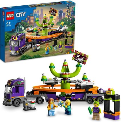 LEGO City 60313 Ciężarówka z kosmiczną karuzelą