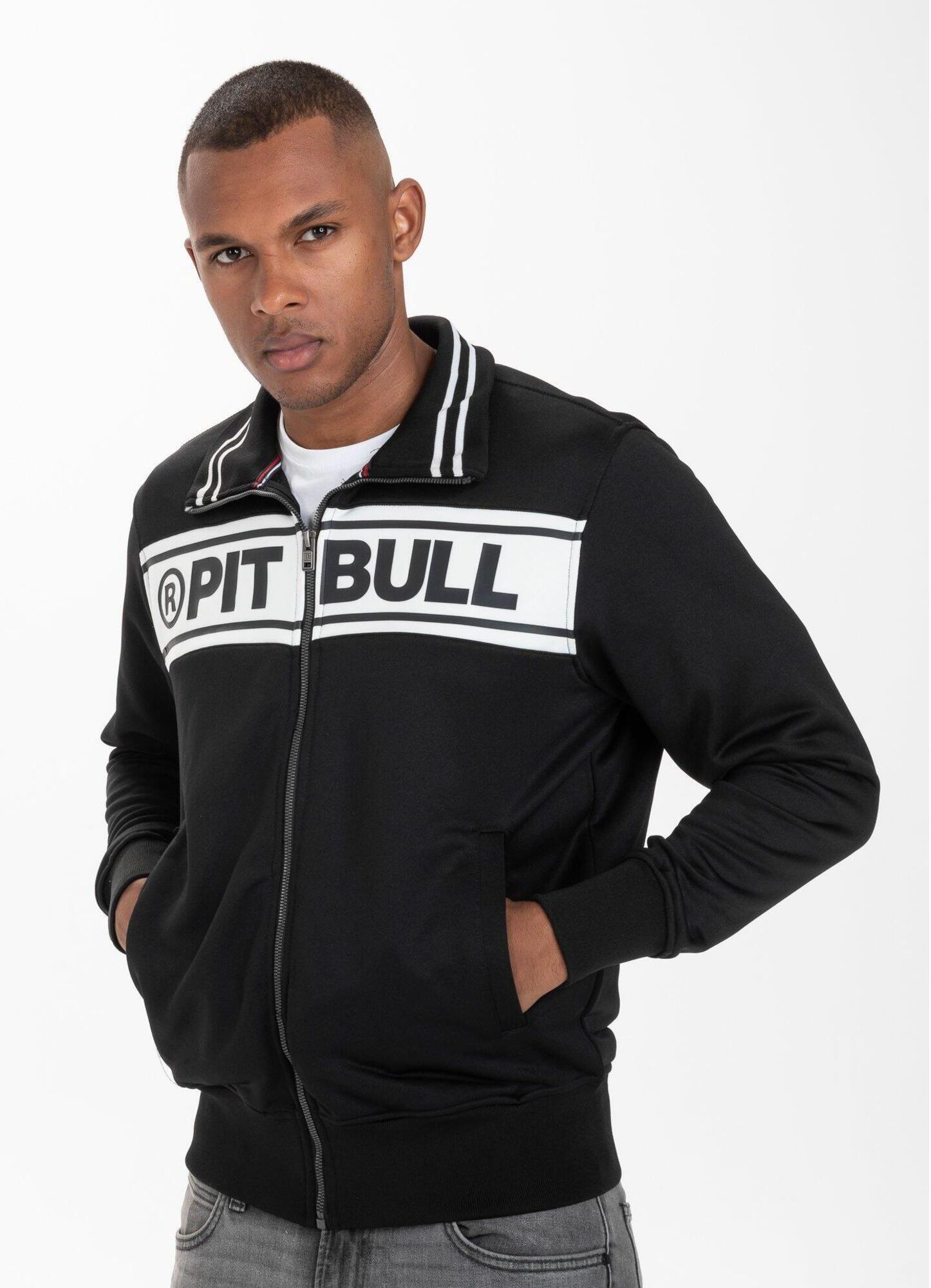 PITBULL WEST COAST Bluza Rozpinana Chest Logo Czarna Czarny Ceny I Opinie Ceneo Pl