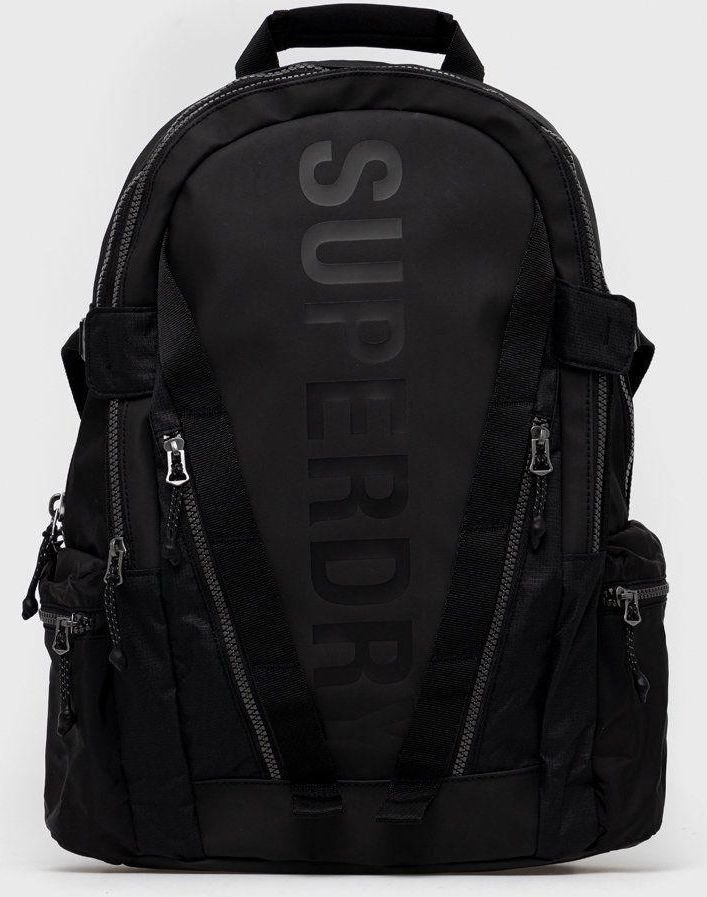 Superdry plecak męski kolor czarny duży gładki Ceny i opinie Ceneo.pl