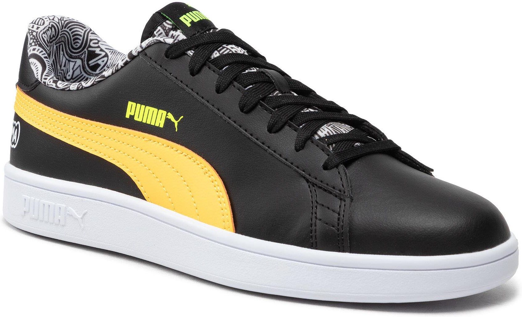 Puma Sneakersy Smash V2 Me Happy 386396 02 Czarny - Ceny i