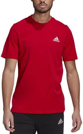 Koszulka adidas Essentials Embroidered Small Logo GK9642 - czerwone