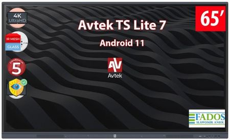 Avtek Monitor Interaktywny Ts 7 Lite 65 4K Android 11.0
