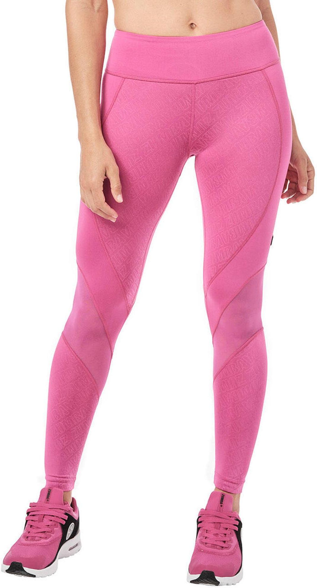 Zumba Wear Legginsy Do Fitnessu Damskie Mesh Panel Różowy Ceny i