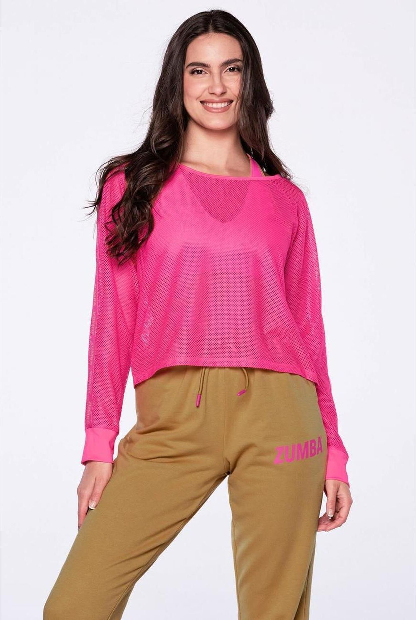 Zumba Wear Bluzka Do Fitnessu Damska Core Mesh Różowy Ceny i opinie