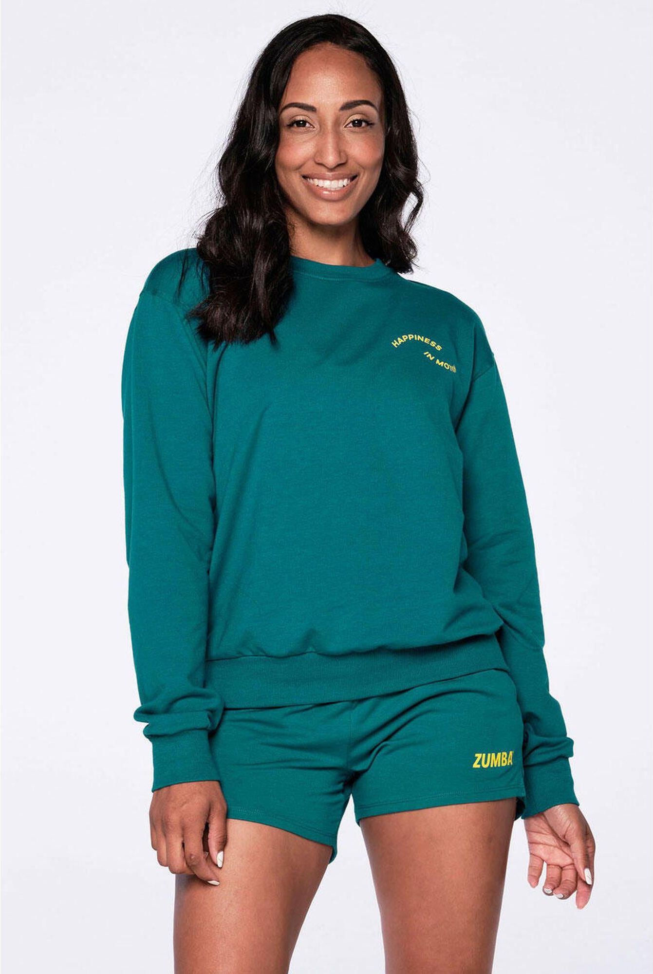 Zumba Wear Bluza Do Fitnessu Damska In Motion Niebieski Turkusowy