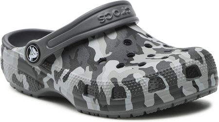 Crocs Klapki Classic Camo Clog 207594 Szary